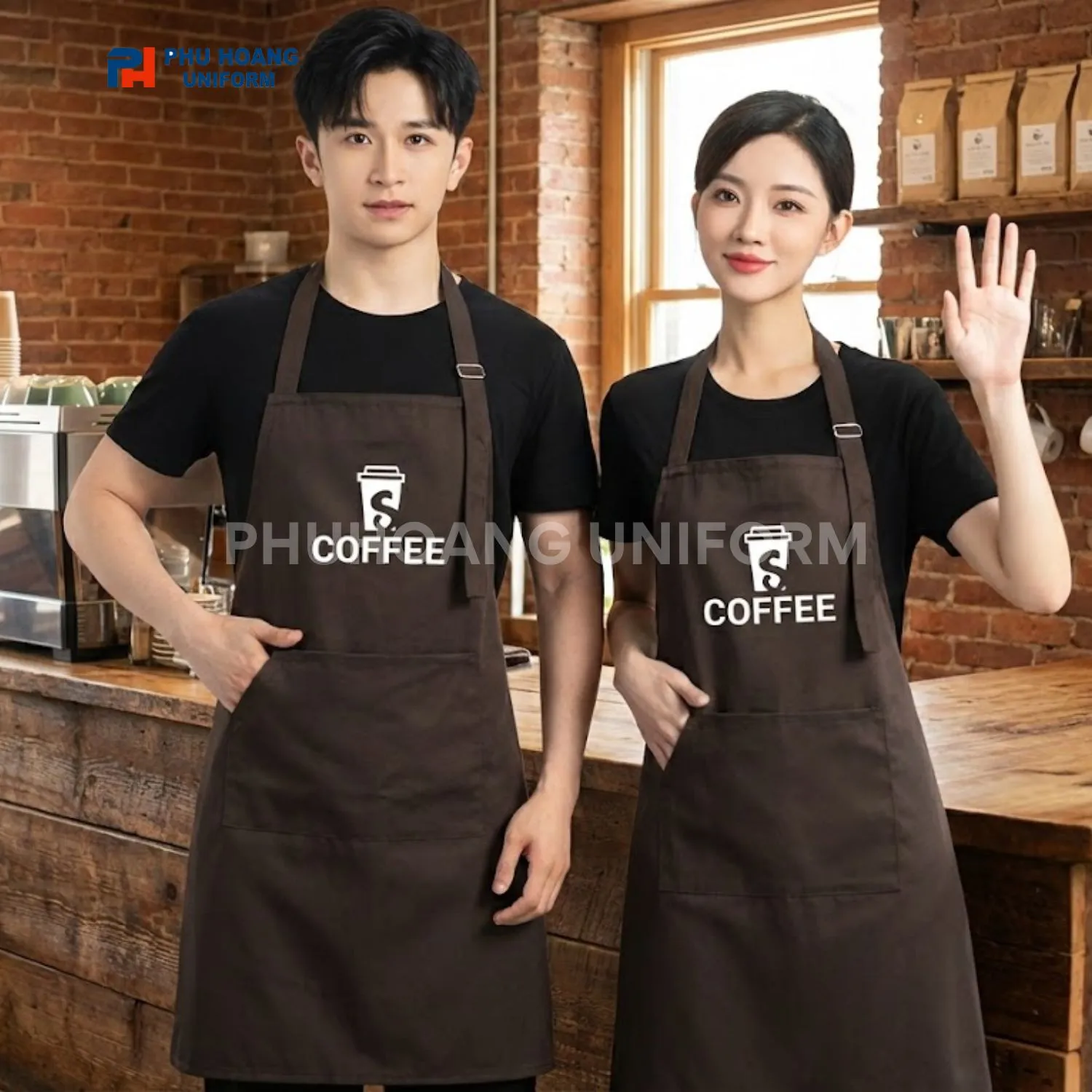 ĐỒNG PHỤC TẠP DỀ CAFE 035 Đồng phục tạp dề