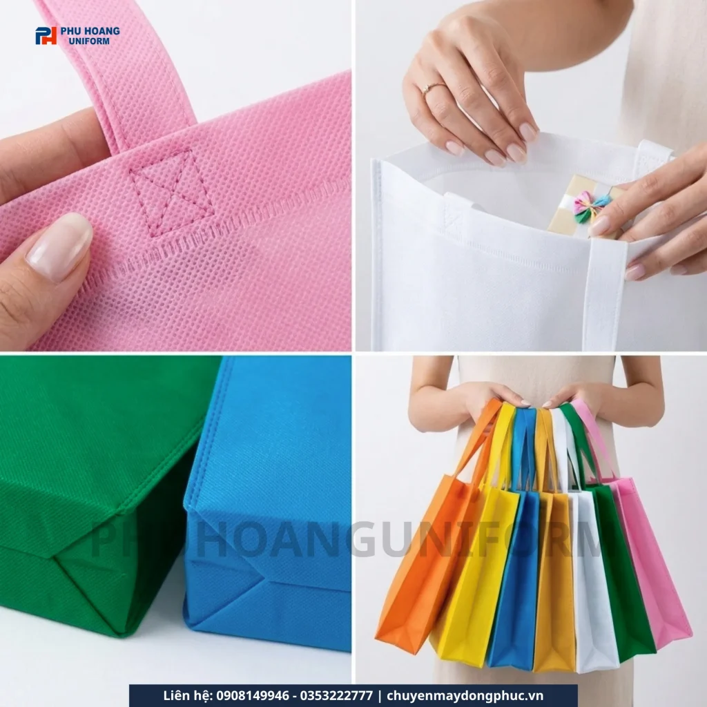 Túi Vải Không Dệt Dạng Ngang Quà Tặng