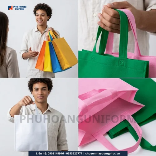 Túi Vải Không Dệt Dạng Ngang Quà Tặng
