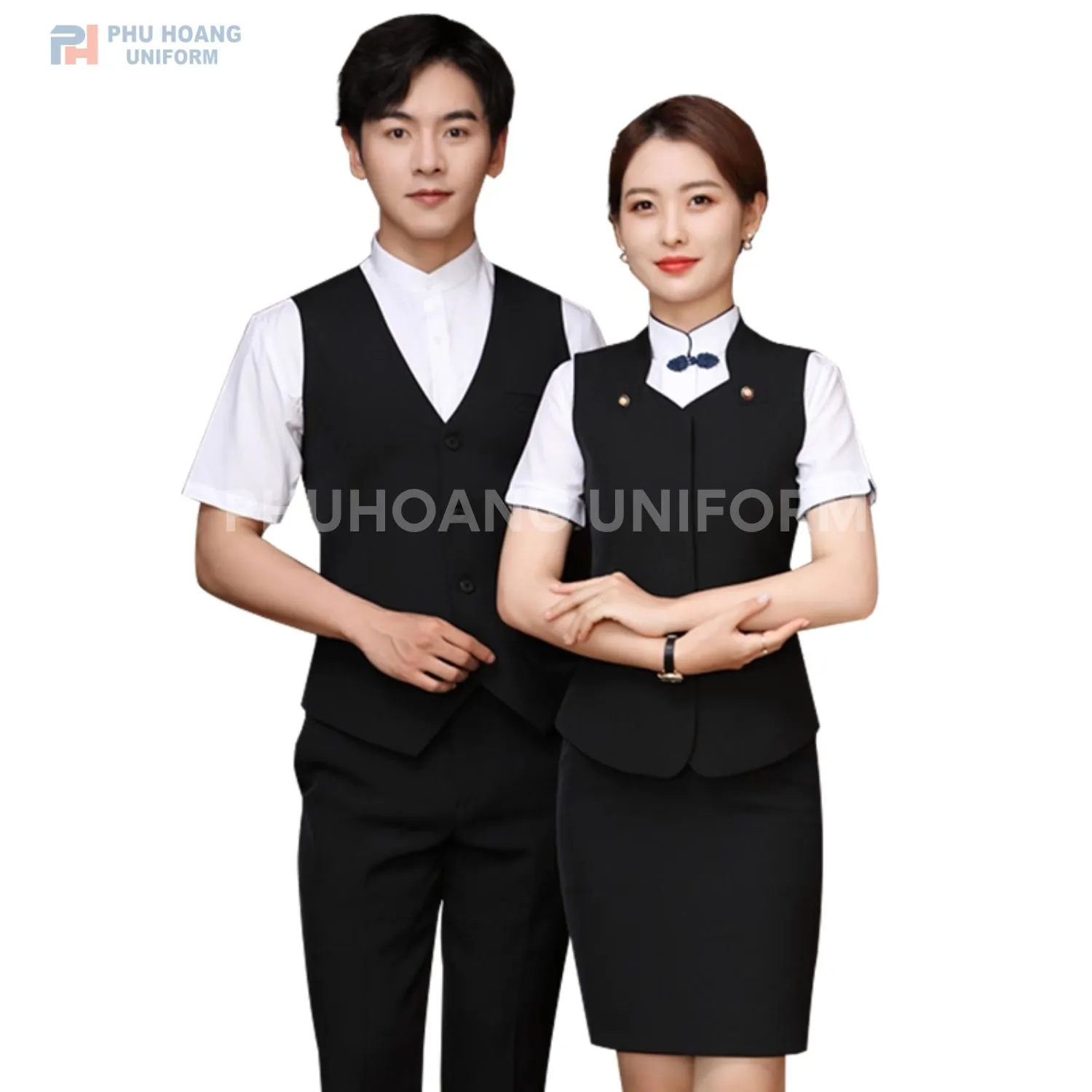 ĐỒNG PHỤC ÁO GILE PHỤC VỤ 033 Áo gile phục vụ