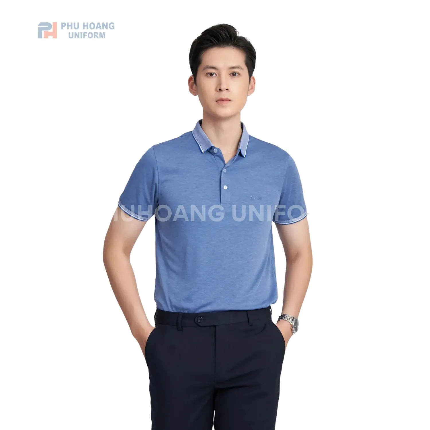 ĐỒNG PHỤC ÁO THUN CỔ TRỤ 001 Áo thun polo