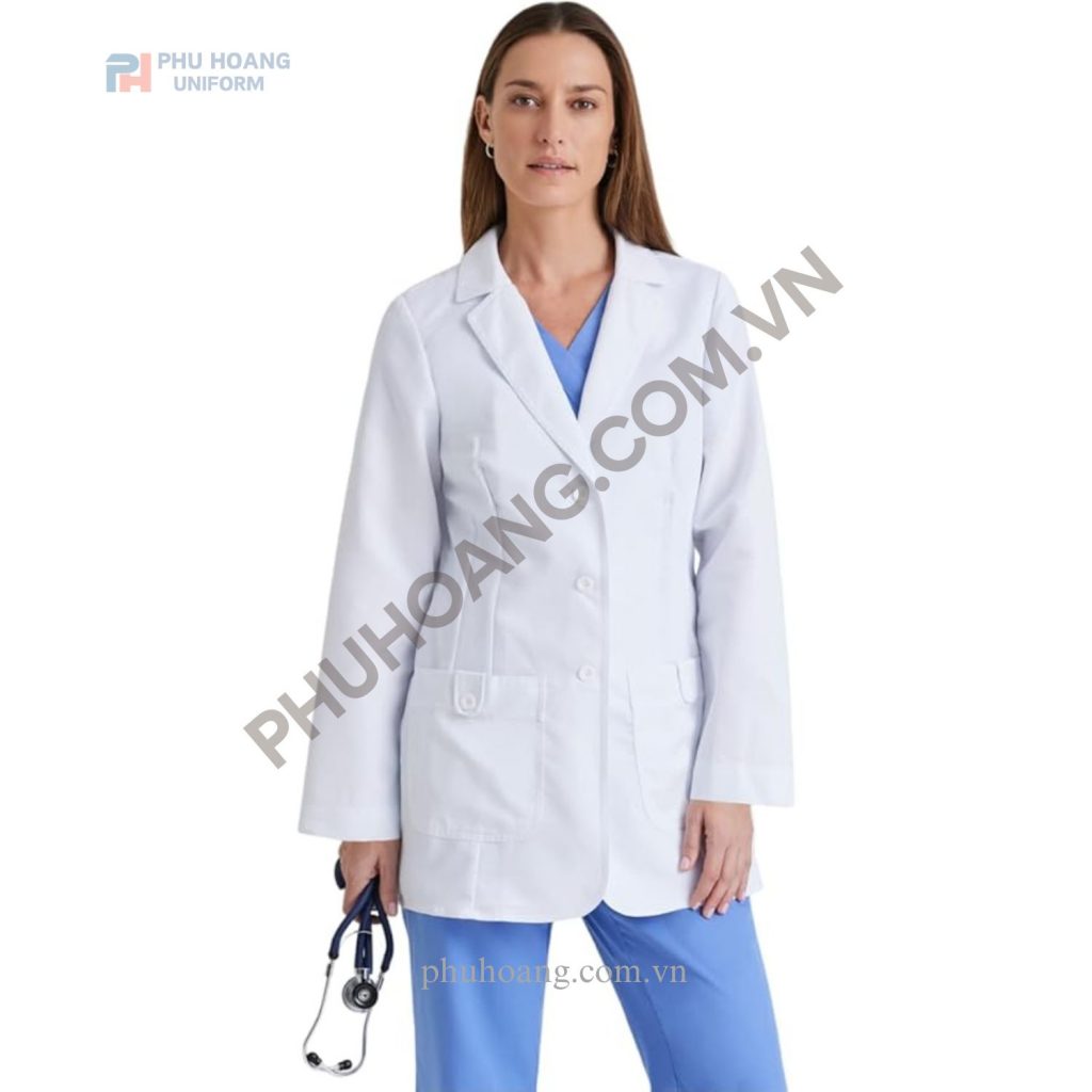 Đồng phục bác sĩ may sẵn 019b Đồng phục bác sĩ may sẵn 019b
