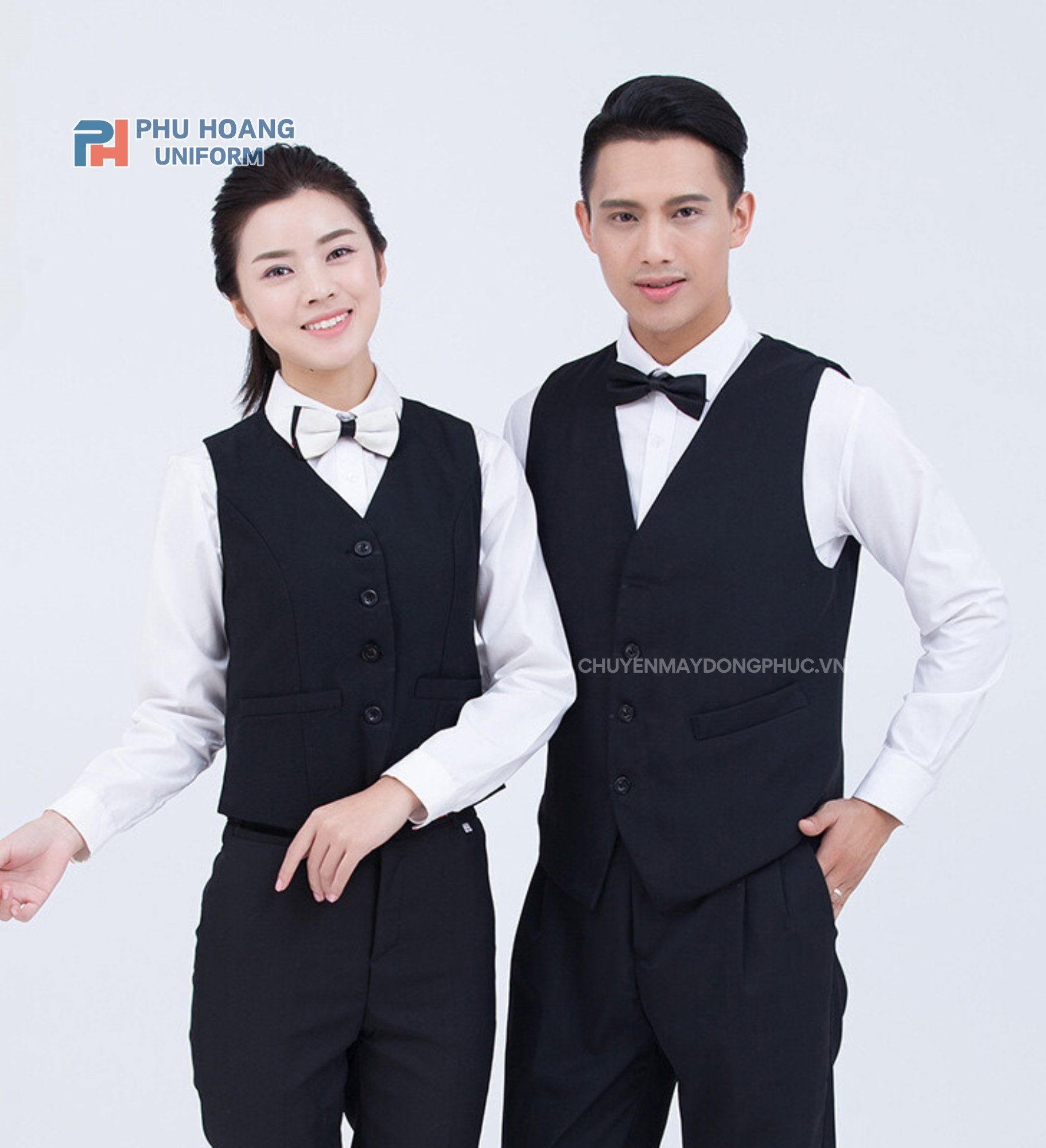 ĐỒNG PHỤC ÁO GILE PHỤC VỤ NHÀ HÀNG 005 Áo gile phục vụ