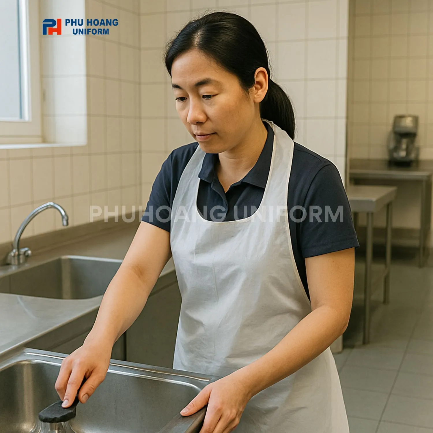 ĐỒNG PHỤC TẠP DỀ NILON 019 Tạp dề nilon