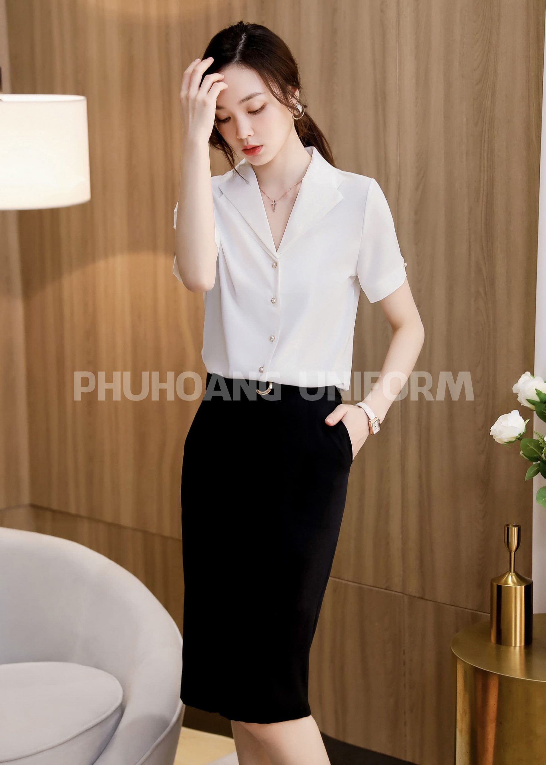 đồng phục áo sơ mi nữ