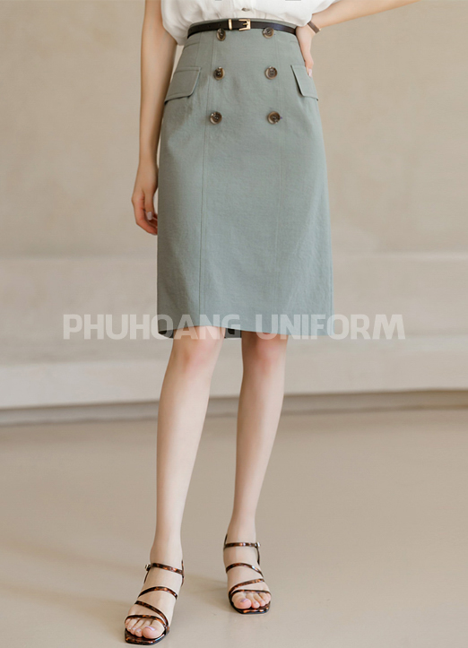 đồng phục chân váy công sở