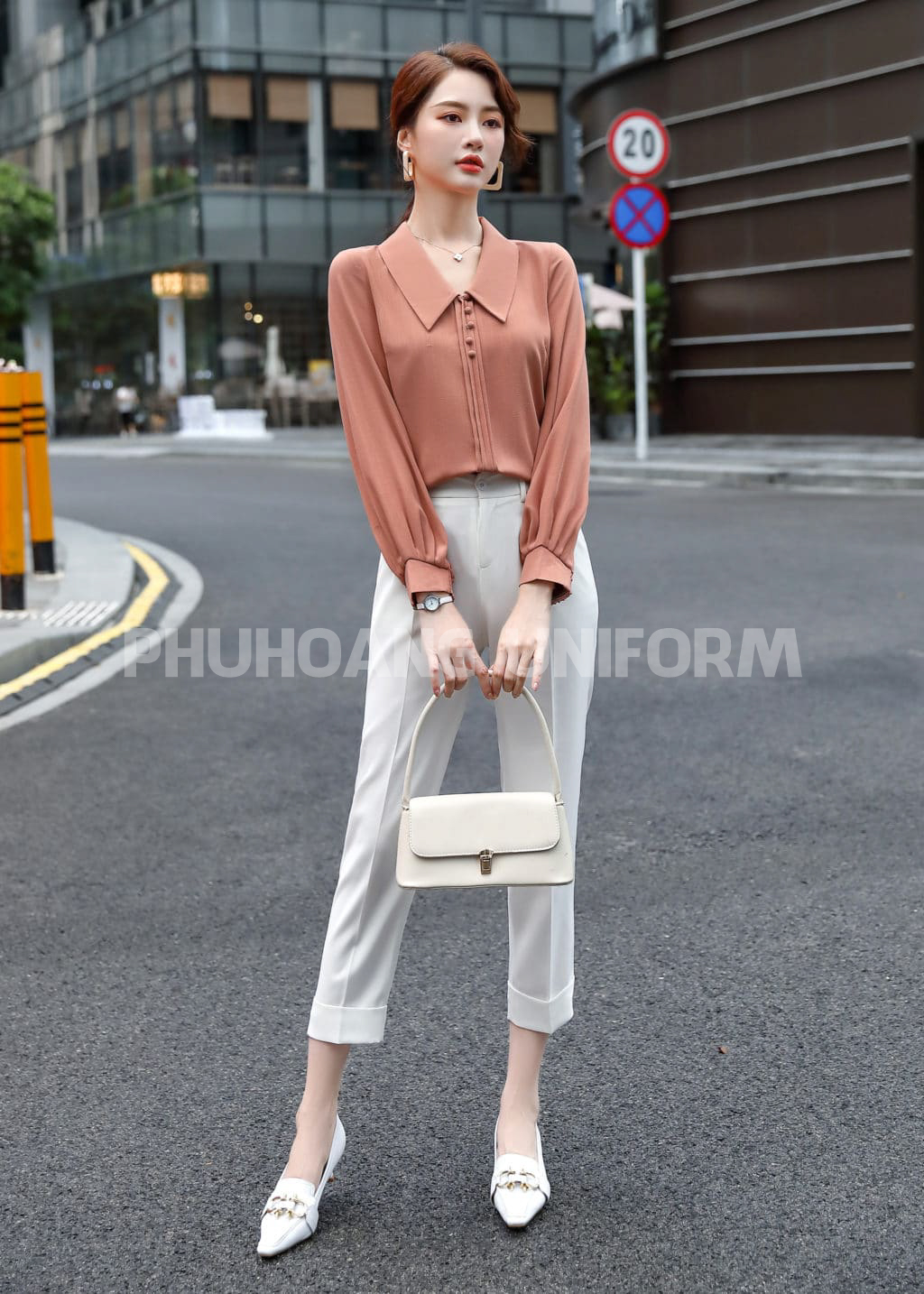 may áo sơ mi đồng phục