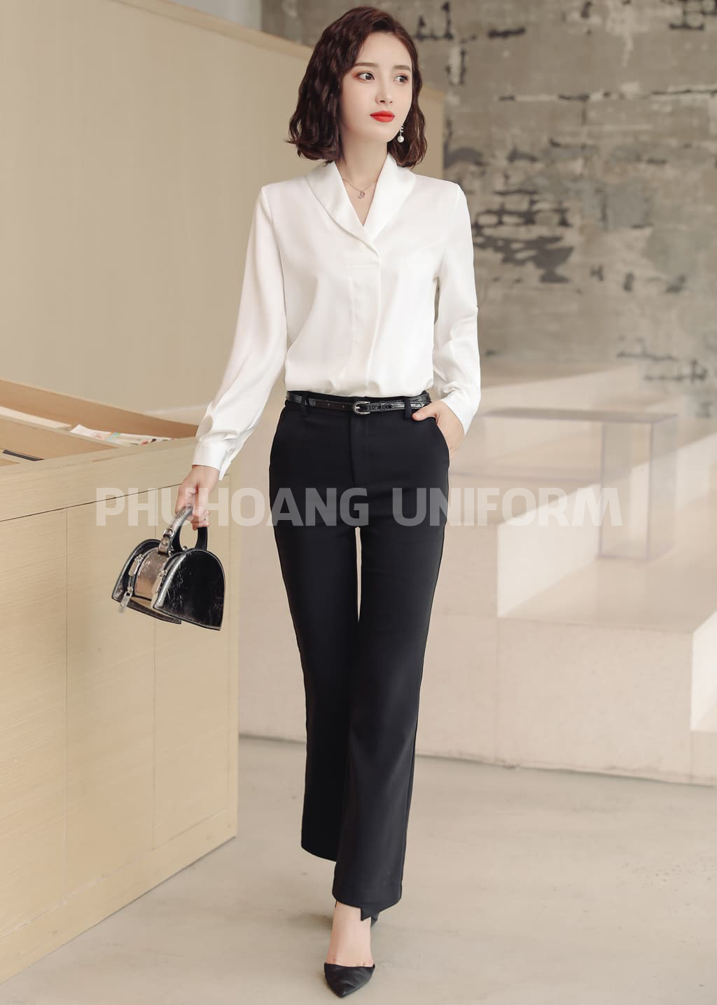 may áo sơ mi đồng phục