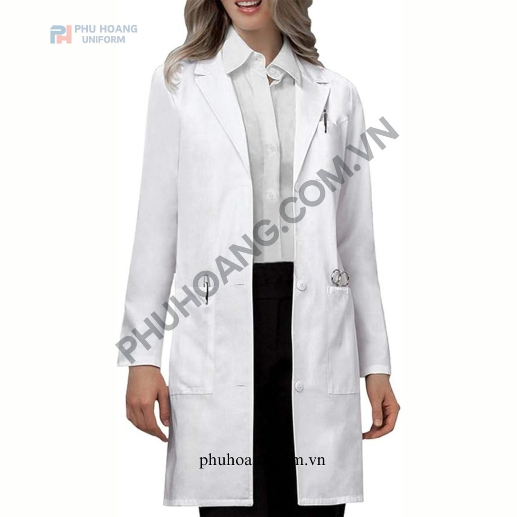 ÁO BÁC SĨ MAY SẴN 018B ÁO BÁC SĨ MAY SẴN 018B