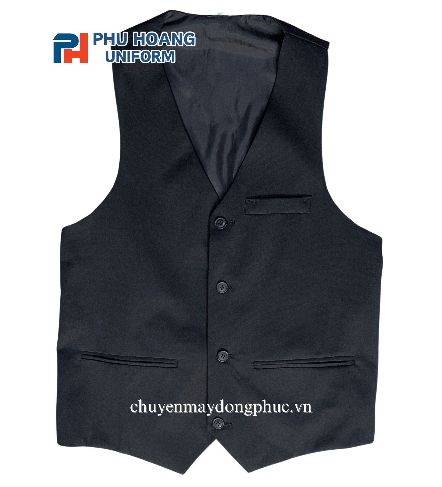 ÁO GILE PHỤC VỤ NHÀ HÀNG 002 Áo gile phục vụ