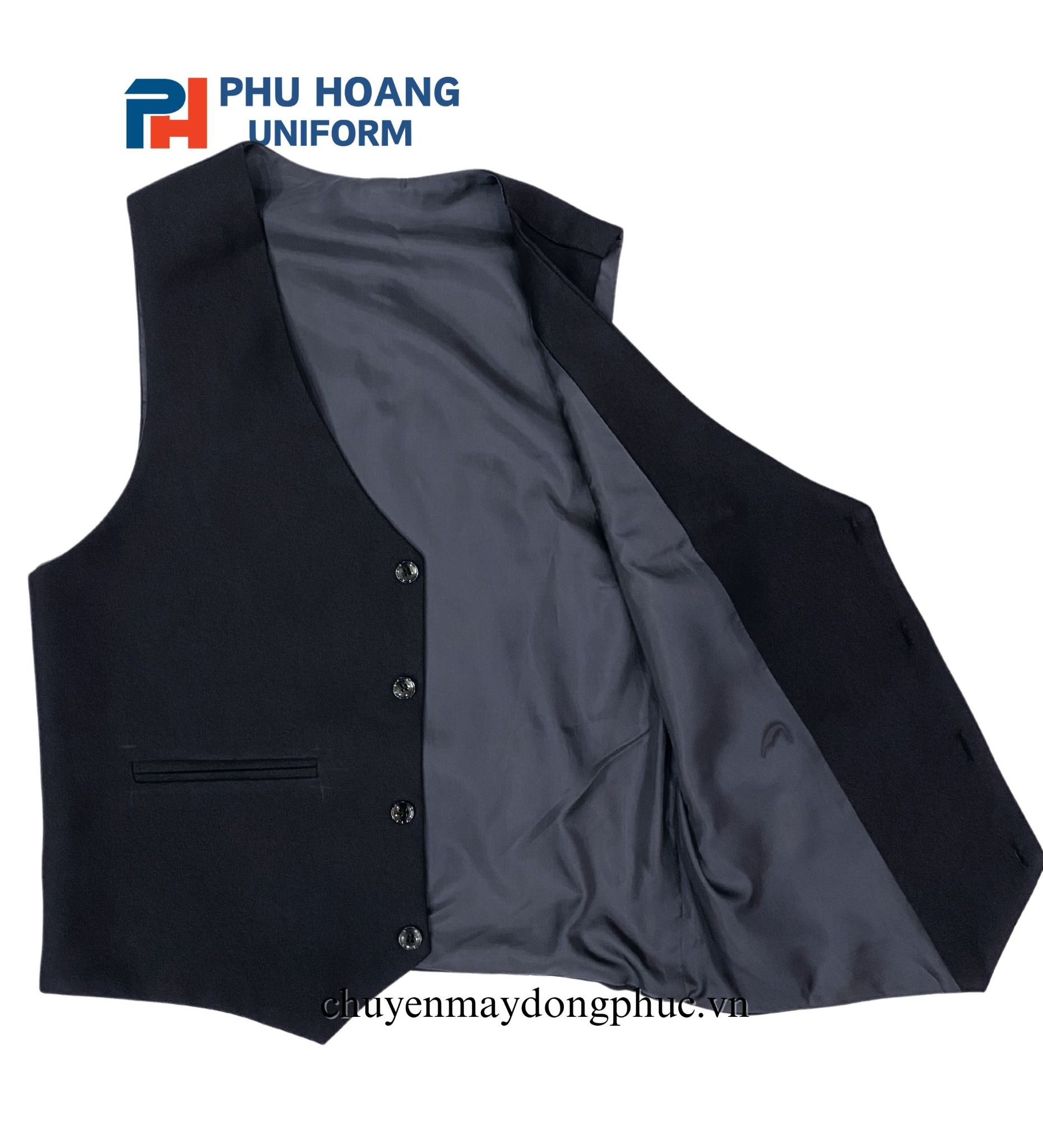 ÁO GILE PHỤC VỤ NHÀ HÀNG 002 Áo gile phục vụ