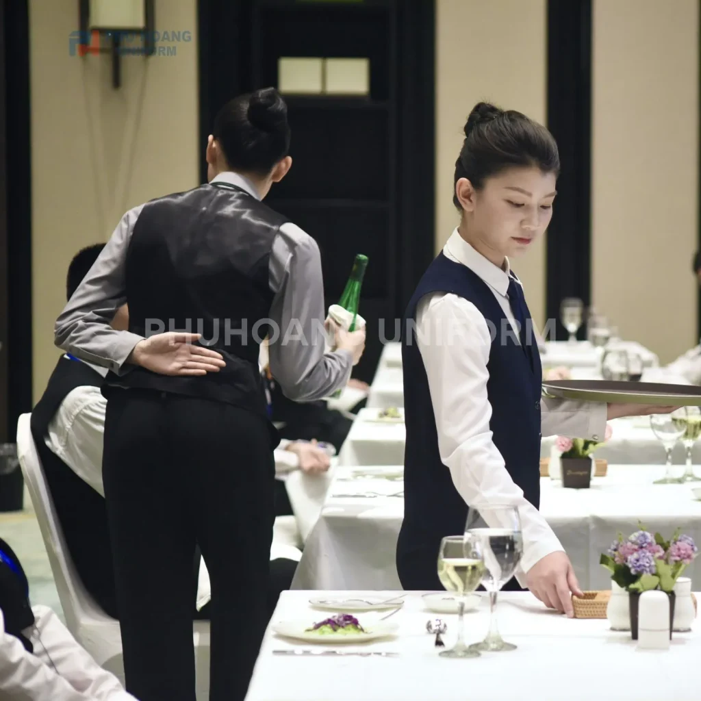 Áo gile phục vụ
