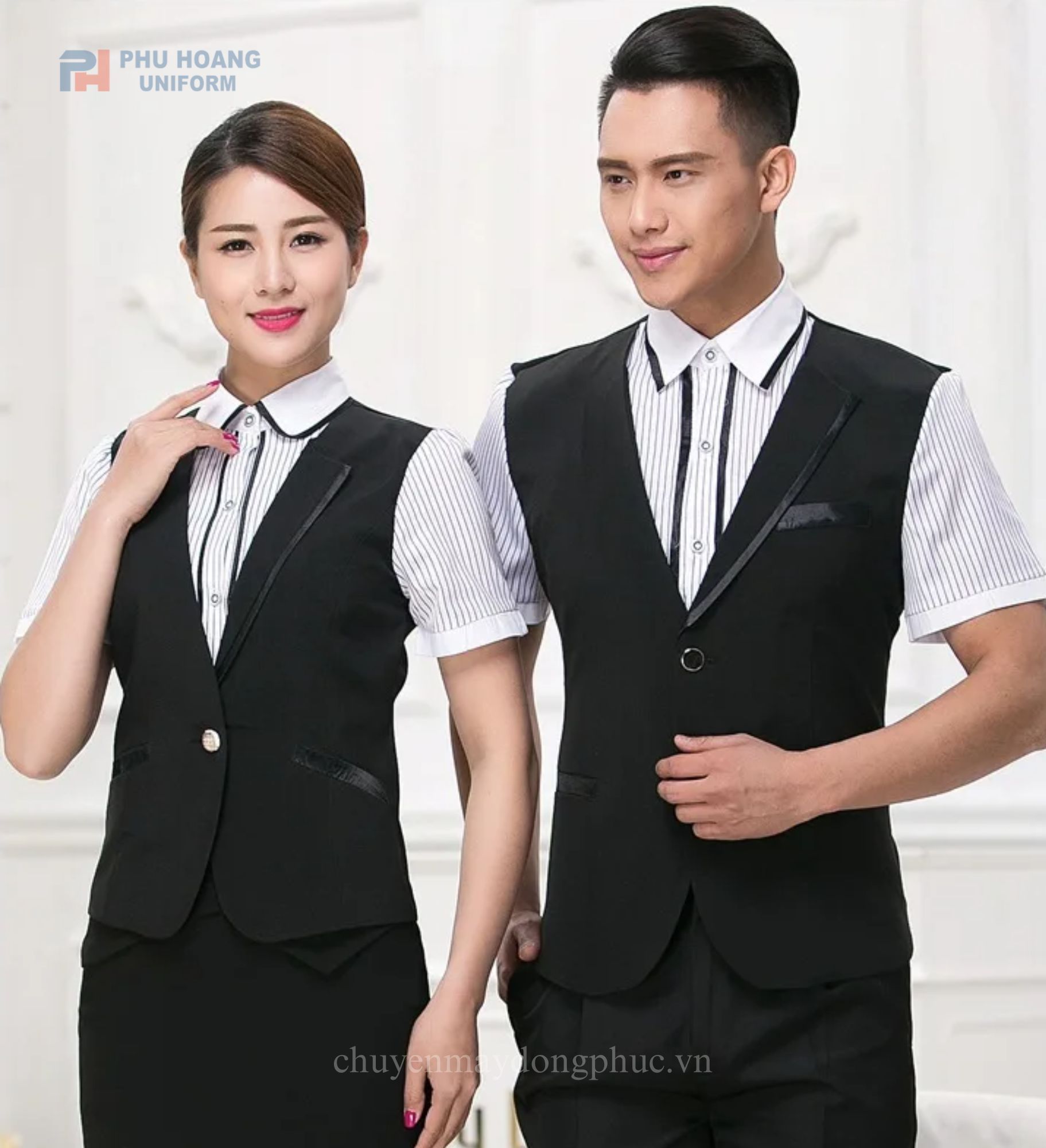 ĐỒNG PHỤC ÁO GILE PHỤC VỤ 033 Áo gile phục vụ