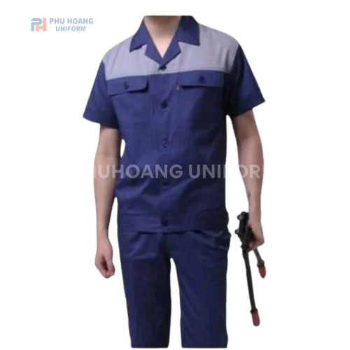 Đồng phục công nhân tay ngắn
