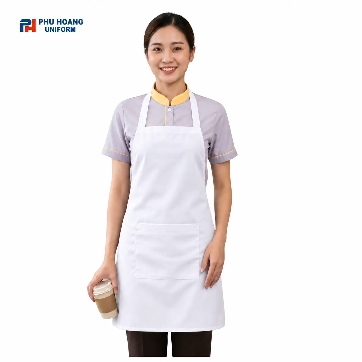 tap-de-yem-mau-trang-may-san Tạp dề yếm vải kaki màu trắng