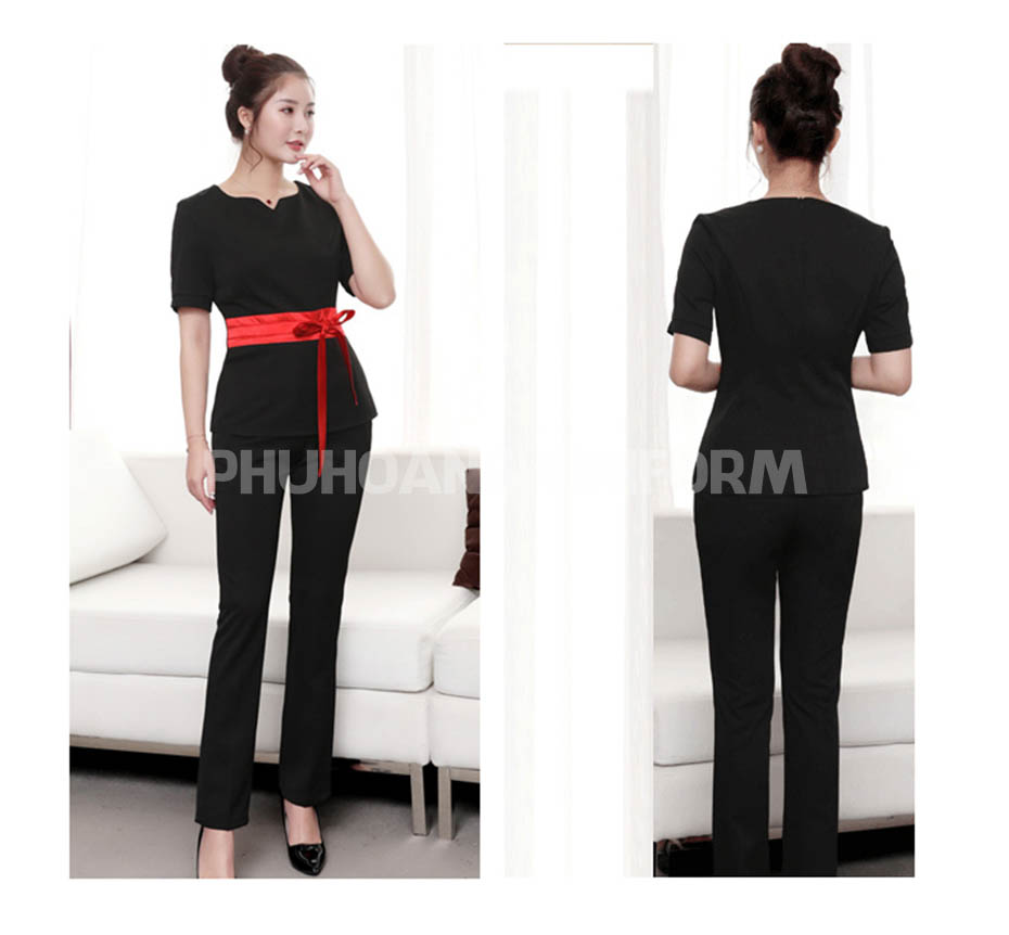 đồng phục nhân viên spa 