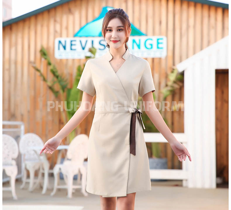 đồng phục lễ tân spa
