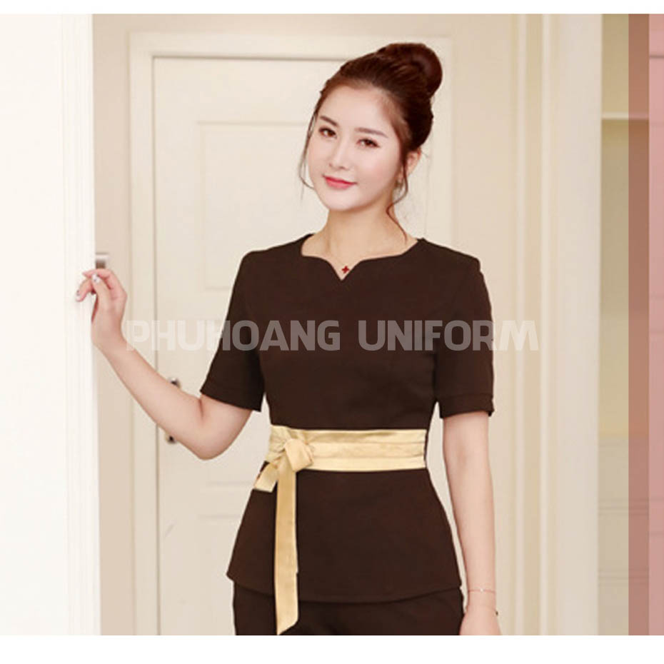 Loại 1 Tốt Nhất] Váy Quây Spa Đầm Quây Spa Phi Lụa Mát Mềm Mịn | Shopee  Việt Nam