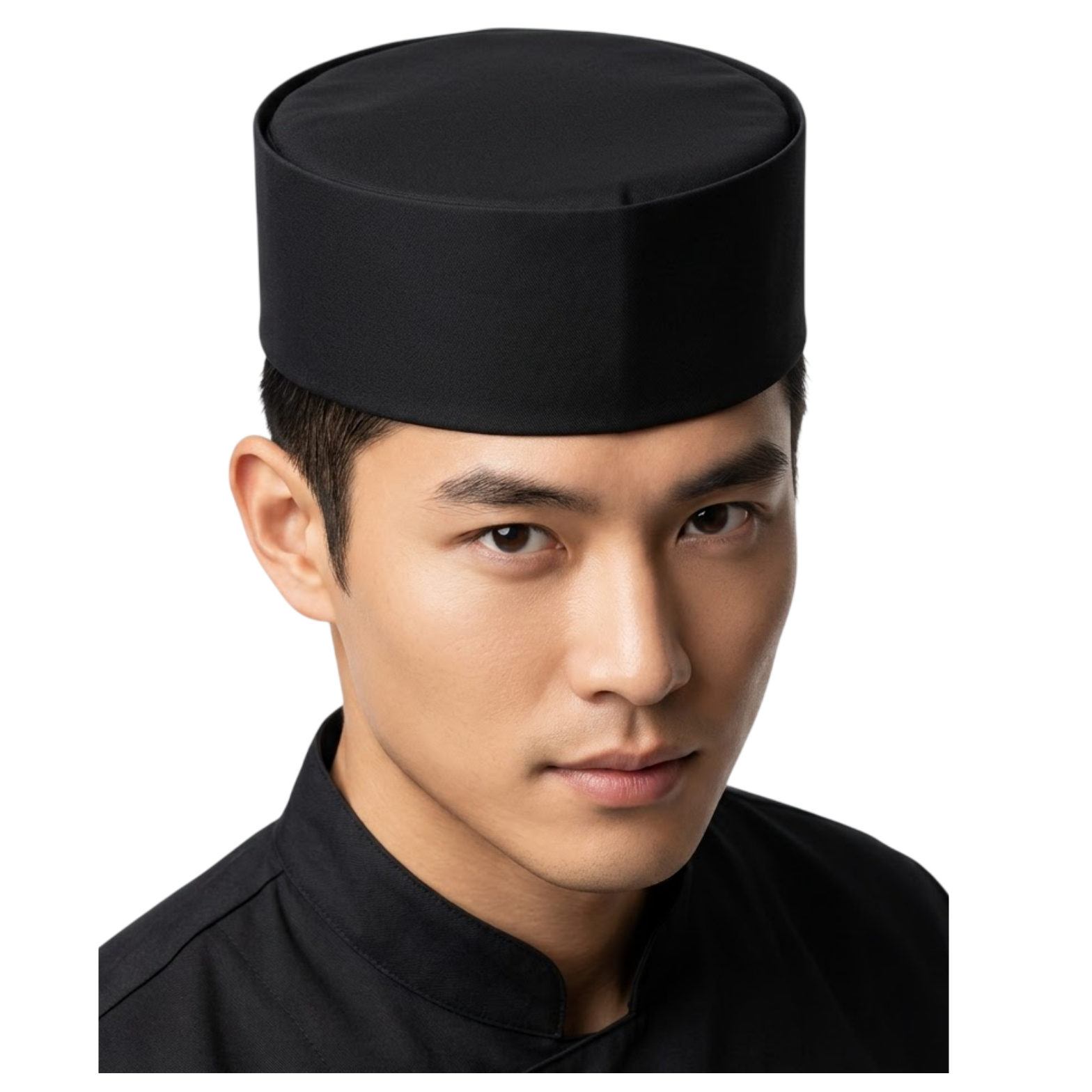 non-bep-nhat-chop-vai-gap-den Nón Bếp Nhật Chóp Vải Gấp Đen