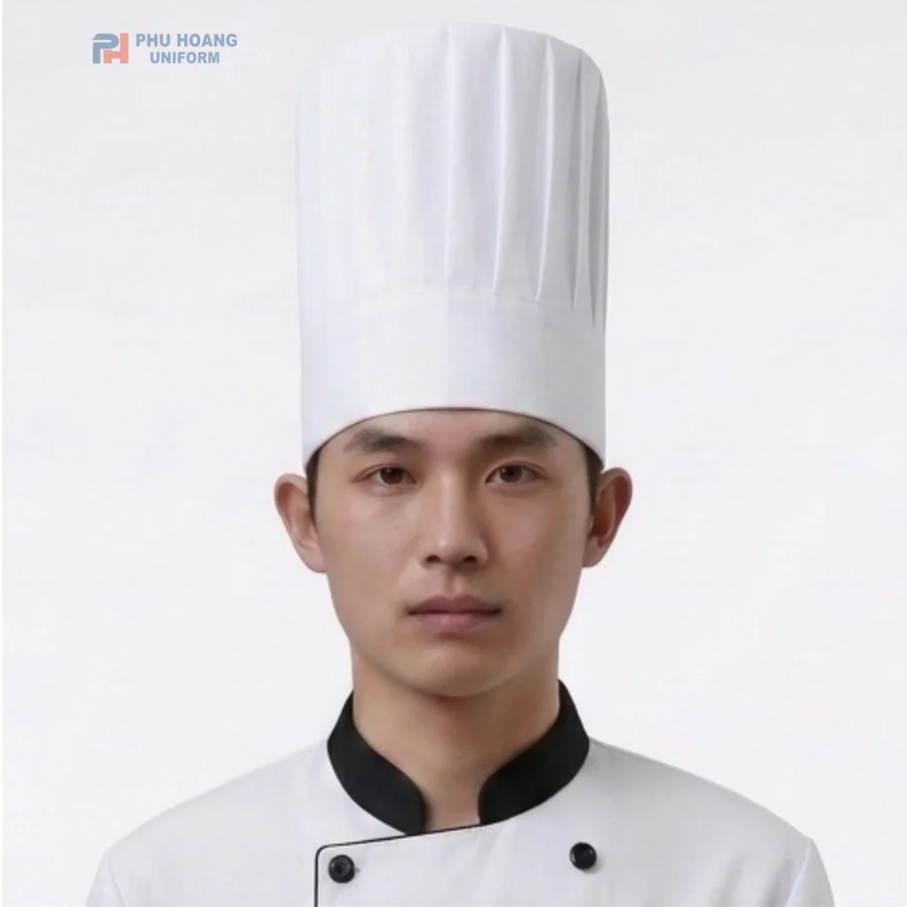 Nón Bếp Trưởng Màu Trắng