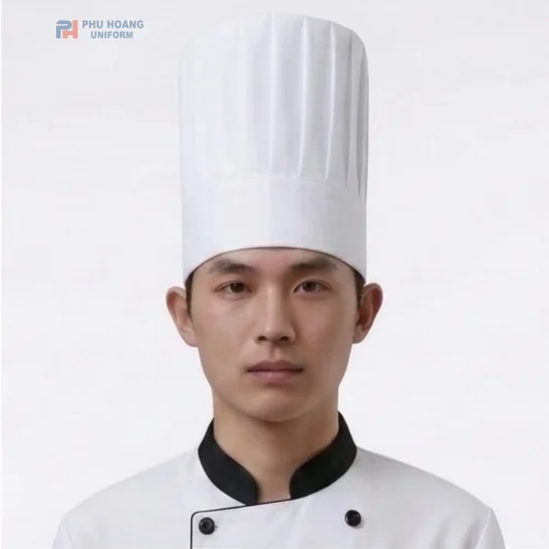 Nón Bếp Trưởng Màu Trắng