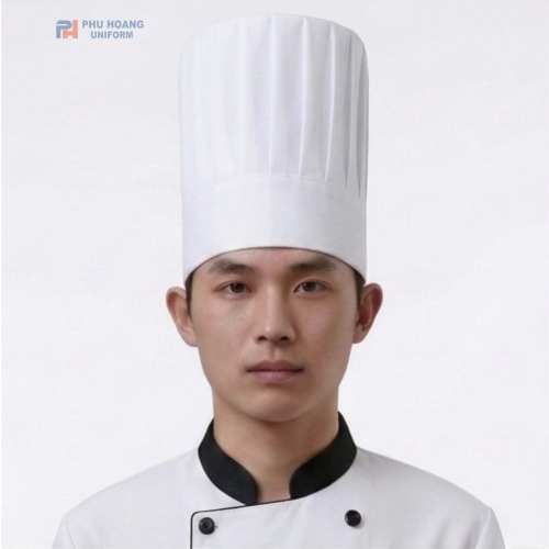 Nón Bếp Trưởng Màu Trắng