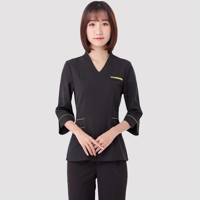 đồng phục spa may sẵn 