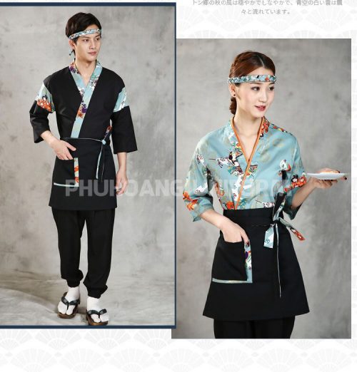 đồng phục áo bếp Nhật