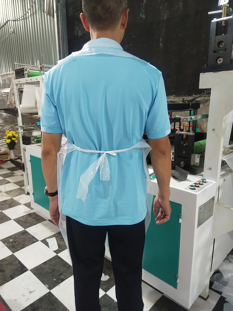 Tạp dề nhựa LDPE dùng một lần