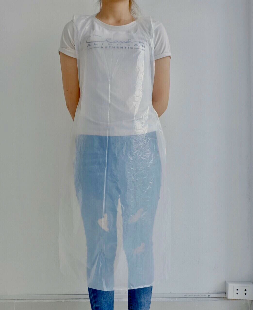 Tạp dề nhựa HDPE dùng một lần