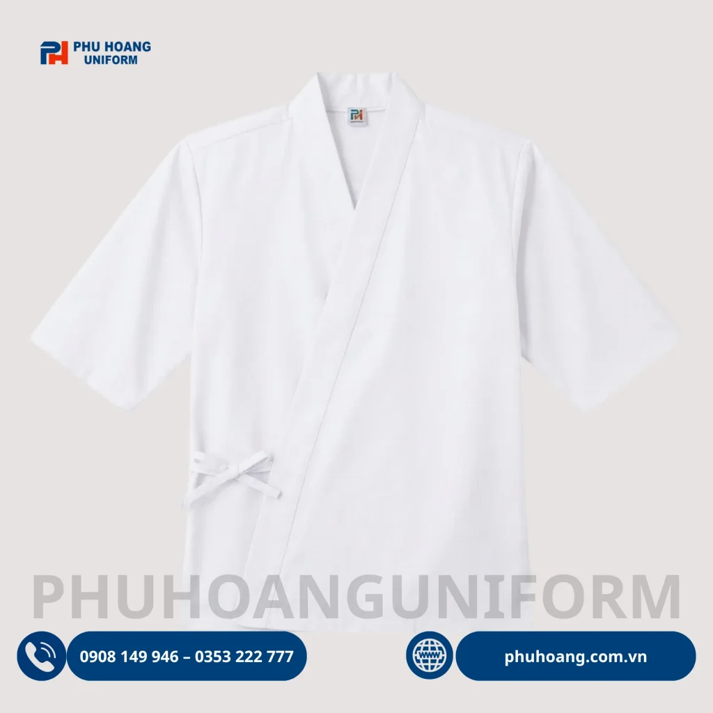 áo bếp nhật may sẵn áo bếp nhật