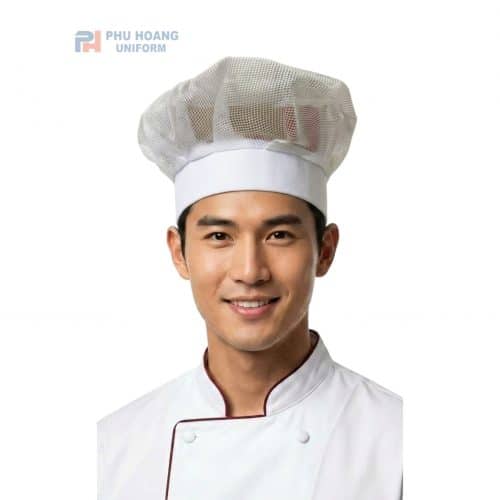 Nón Đầu Bếp Lưới Trắng