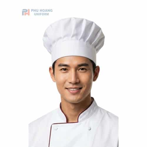 Nón Đầu Bếp Trắng