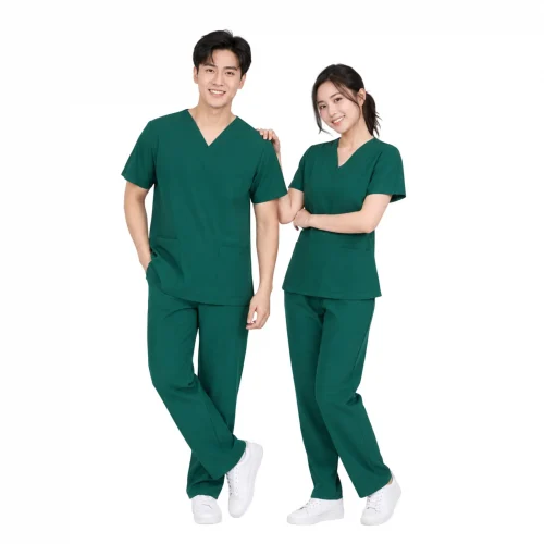 Đồng Phục Scrubs Y Tế Màu Xanh Lá
