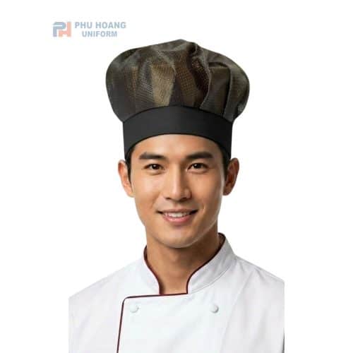 Nón Đầu Bếp Lưới Màu Đen