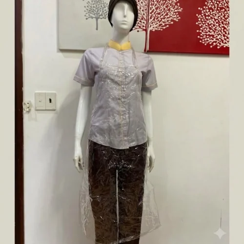 tạp dề trong suốt chống thấm nước