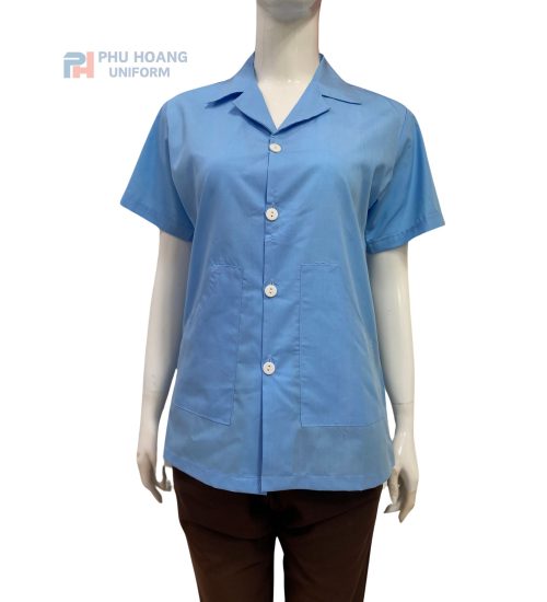 áo thủy sản màu xanh