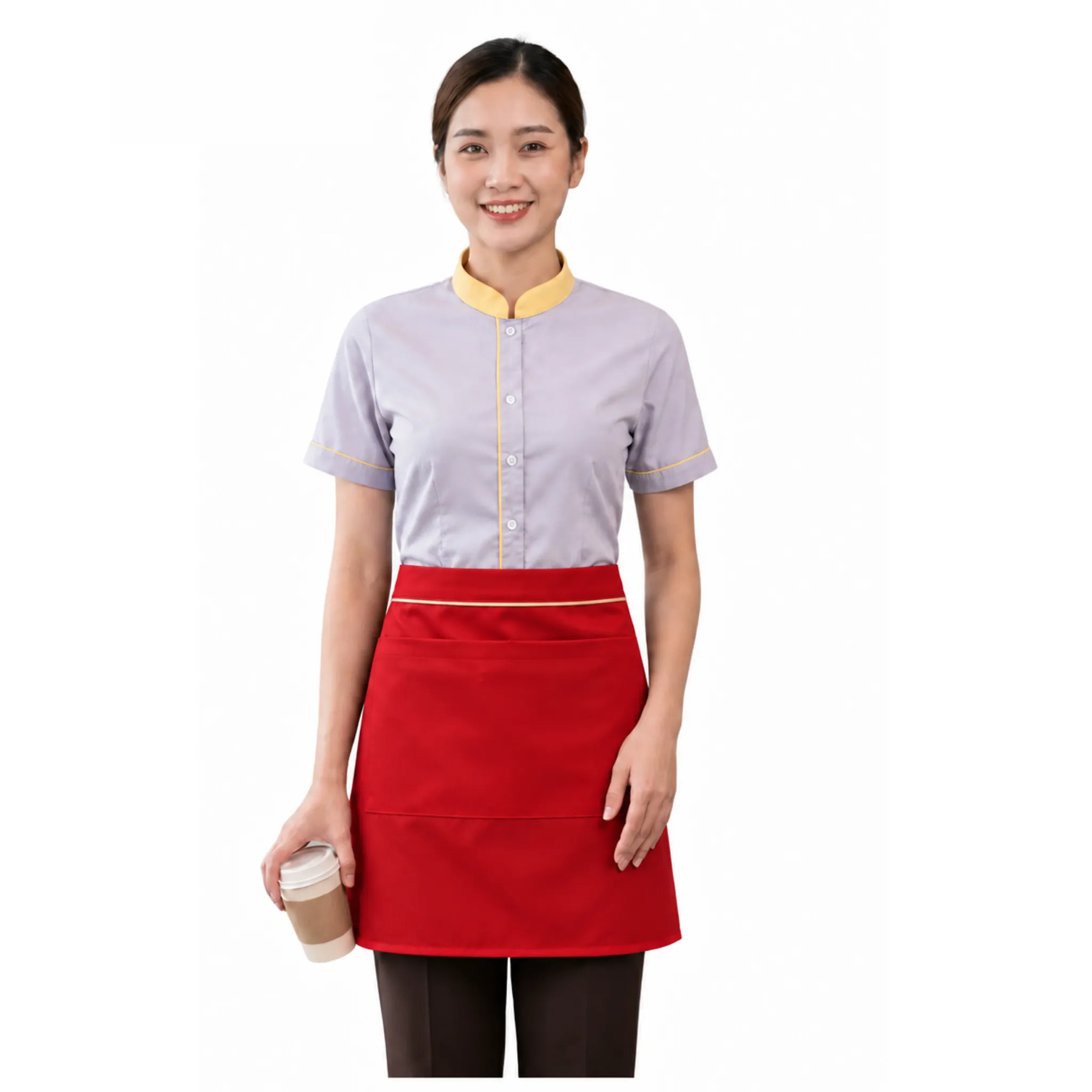 tap-de-cot-sau-mau-do-tuoi-phoi-vien-kem Tạp dề cột ngang 40cm đỏ tươi phối viền kem