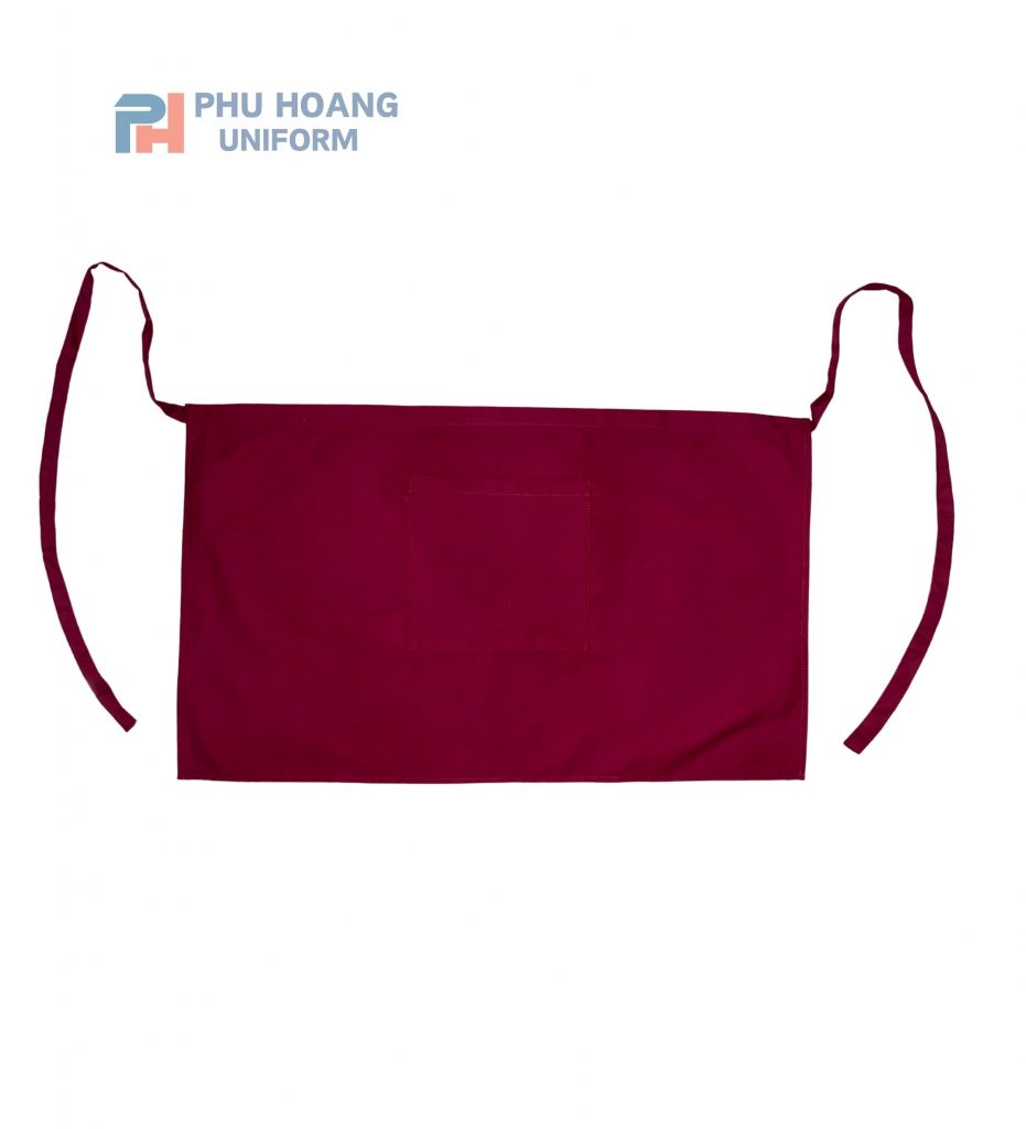 Tạp dề cột ngang đỏ đô Tạp dề cột ngang đỏ đô