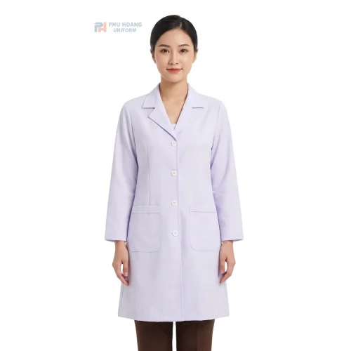 Áo blouse bác sĩ nữ may sẵn
