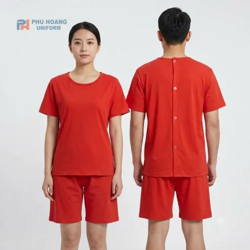 Bộ spa nút sau màu đỏ