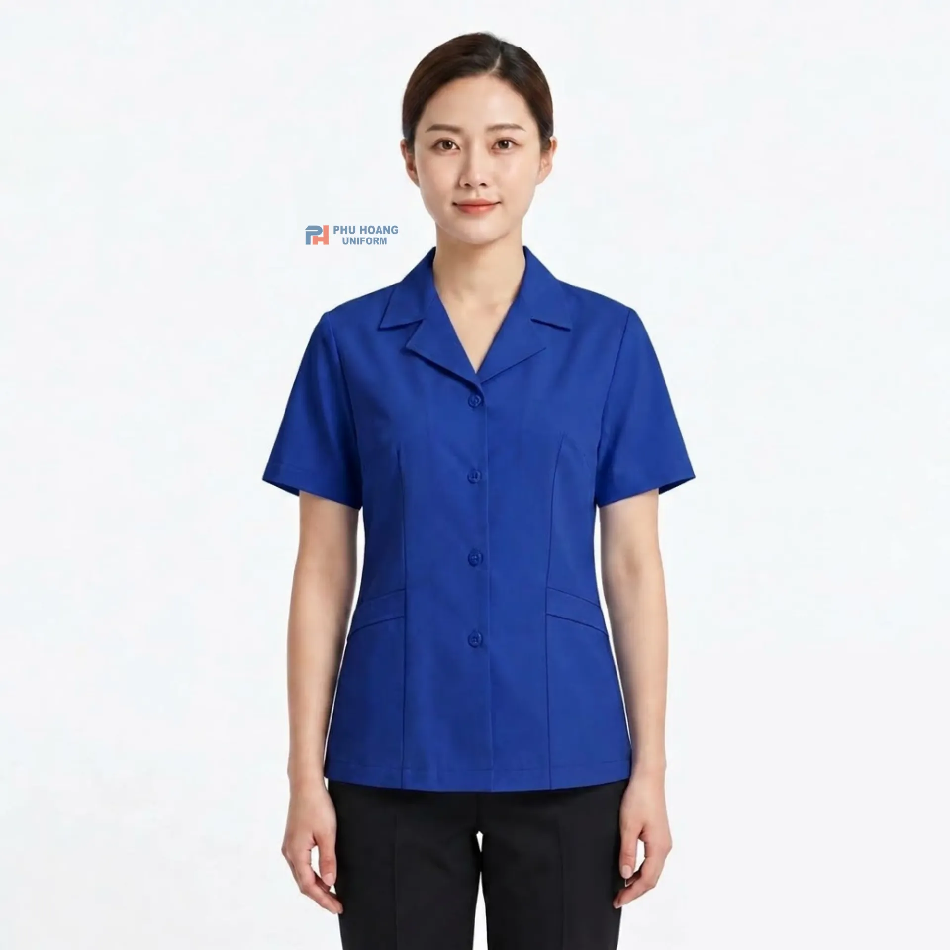 ao-tap-vu-may-san-xanh-navy Áo Tạp Vụ May Sẵn Màu Xanh Navy