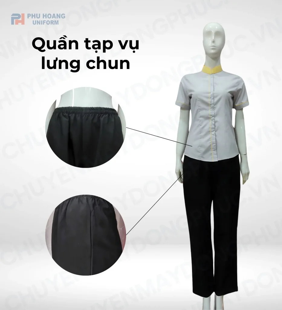 Quần Tạp Vụ Lưng Chun May Sẵn 006-190