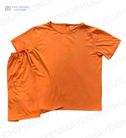 Phú Hoàng Bộ Spa Nút Sau Lưng Màu Cam Nhạt