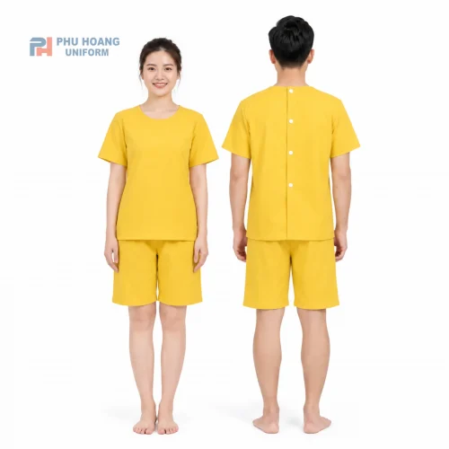 Phú Hoàng Bộ Spa Nút Sau Lưng Màu Vàng