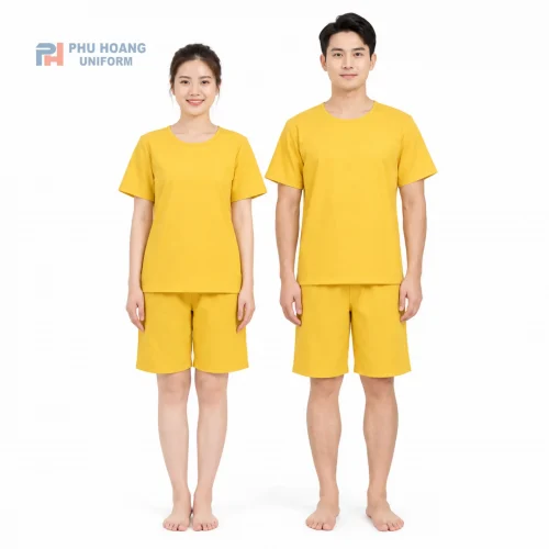 Phú Hoàng Bộ Spa Nút Sau Lưng Màu Vàng
