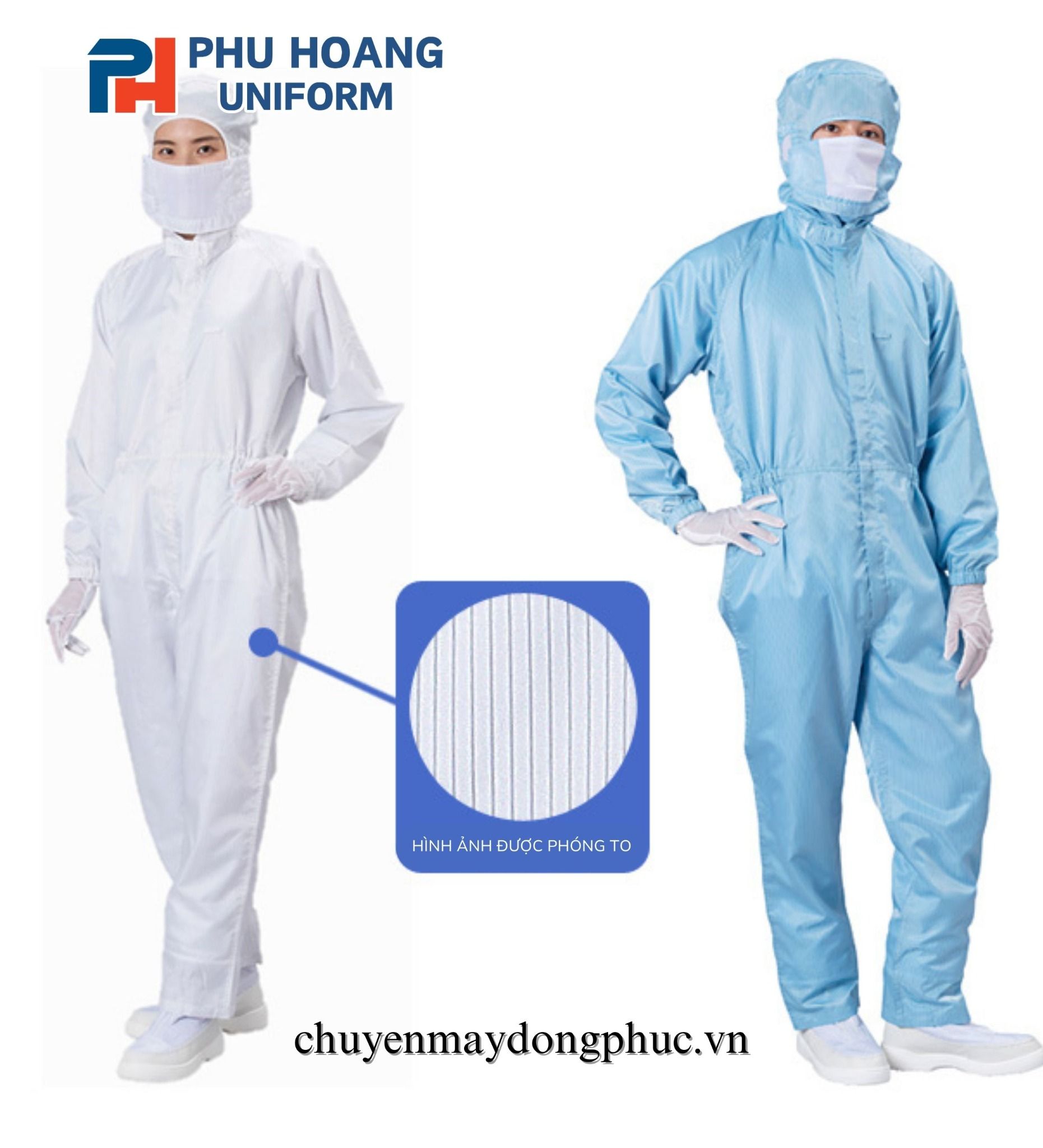 bộ áo liền quần chống tĩnh điện kèm nón bộ áo liền quần chống tĩnh điện kèm nón