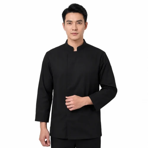 ÁO BẾP TAY DÀI ĐEN