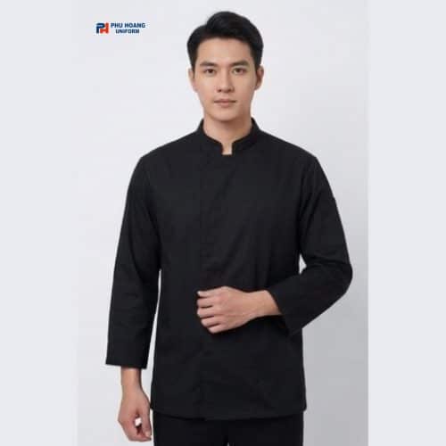 ÁO BẾP TAY DÀI ĐEN
