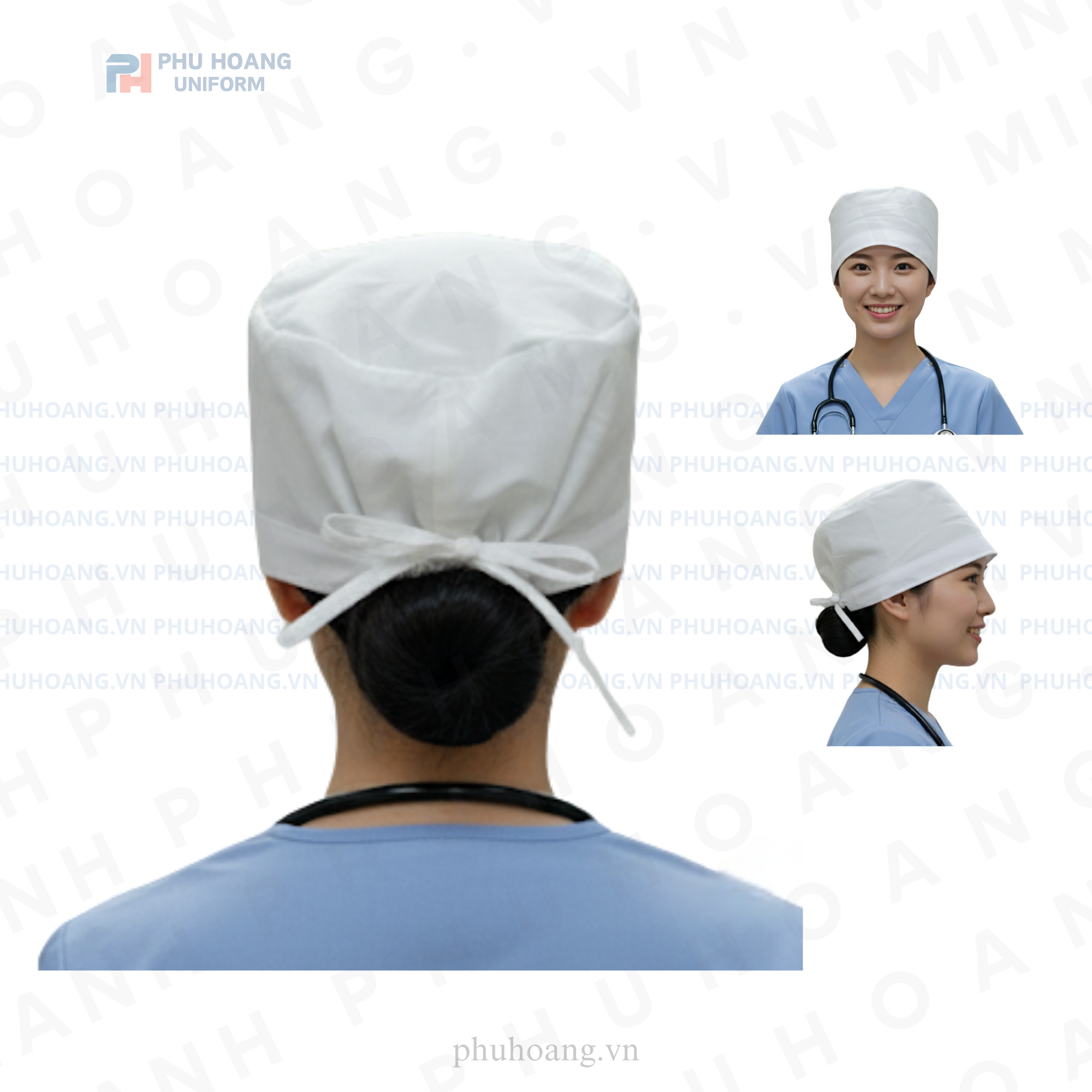 NÓN BÁC SĨ DÂY CỘT MAY SẴN Nón bác sĩ